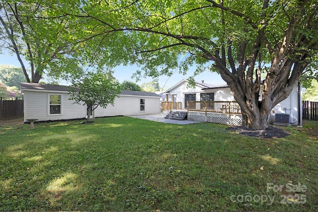 4838 Keats Ave, Charlotte, NC 28212 - rear view of house with a deck and a patio area