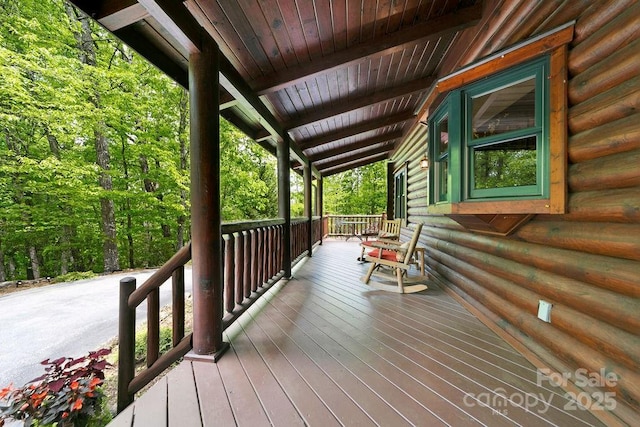 76 Isuhdavga Ct, Brevard, NC 28712 - view of wooden porch