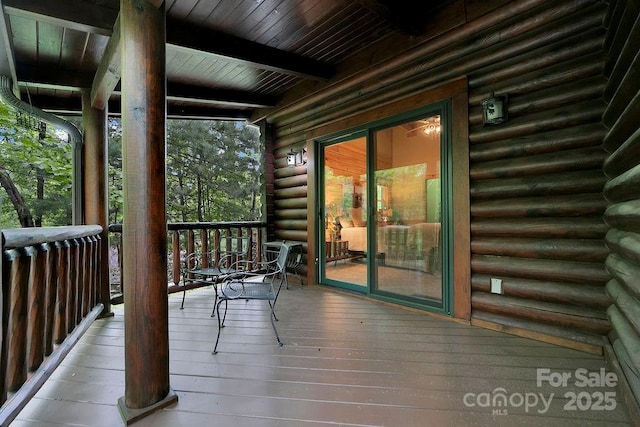 76 Isuhdavga Ct, Brevard, NC 28712 - view of wooden terrace