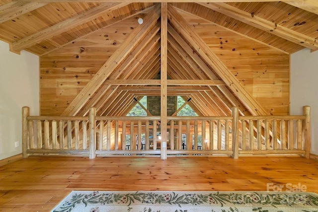 76 Isuhdavga Ct, Brevard, NC 28712 - bonus room featuring hardwood / wood-style flooring, wood ceiling, and baseboards