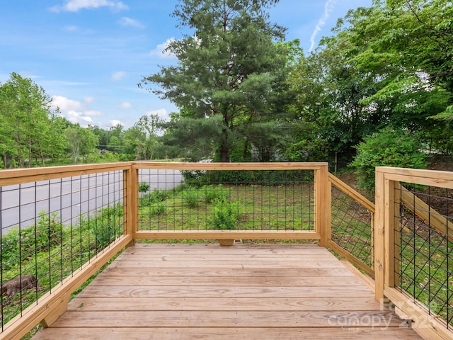 123 Edwards Ave, Swannanoa, NC 28778 - view of wooden terrace
