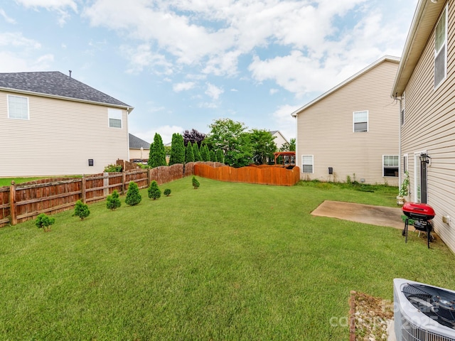 6532 Prosperity Commons Dr, Charlotte, NC 28269 - view of yard with cooling unit and a patio area