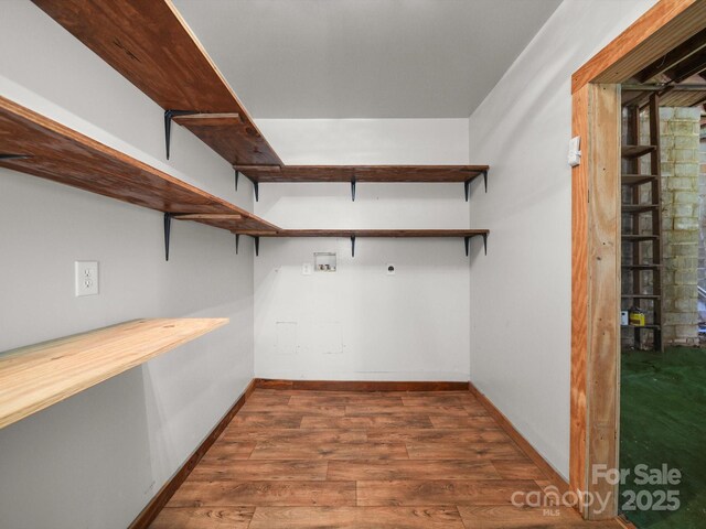 322 Peachtree St, Albemarle, NC 28001 - spacious closet with wood finished floors