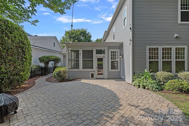 16909 Red Cow Rd, Charlotte, NC 28277 - view of patio / terrace with a sunroom