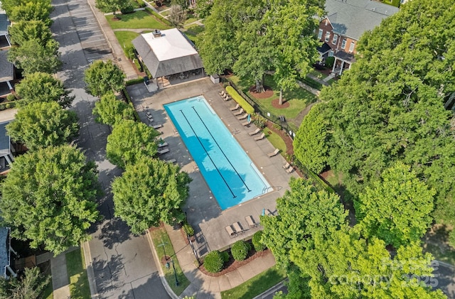16909 Red Cow Rd, Charlotte, NC 28277 - drone / aerial view of a pool area