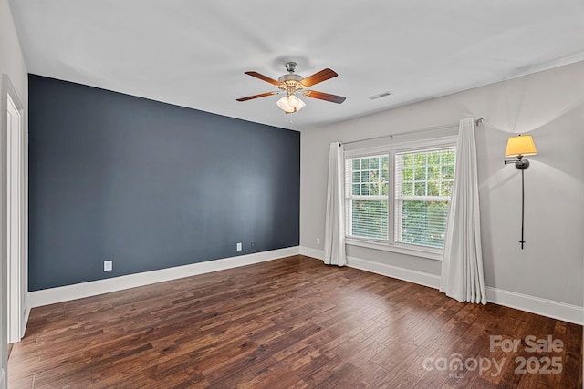 16909 Red Cow Rd, Charlotte, NC 28277 - spare room with ceiling fan and wood finished floors