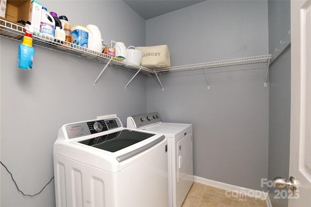 4001 Brook Valley Run, Monroe, NC 28110 - washroom featuring washer and dryer and baseboards