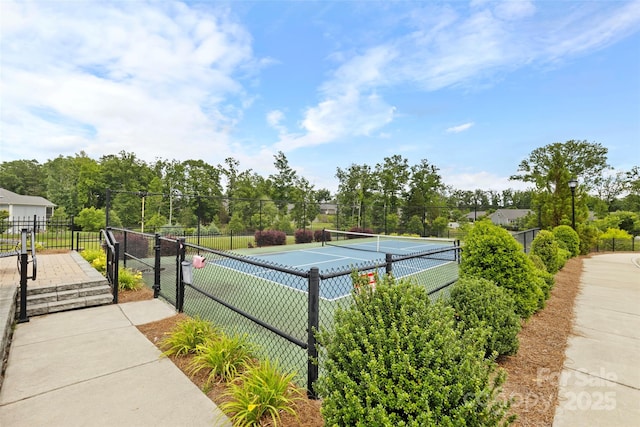 1712 Askern Ct, Waxhaw, NC 28173 - view of tennis court featuring view of scattered trees