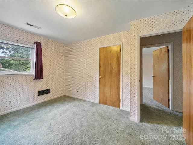 220 Lakeview Dr, Belmont, NC 28012 - unfurnished bedroom with carpet floors, wallpapered walls, and baseboards