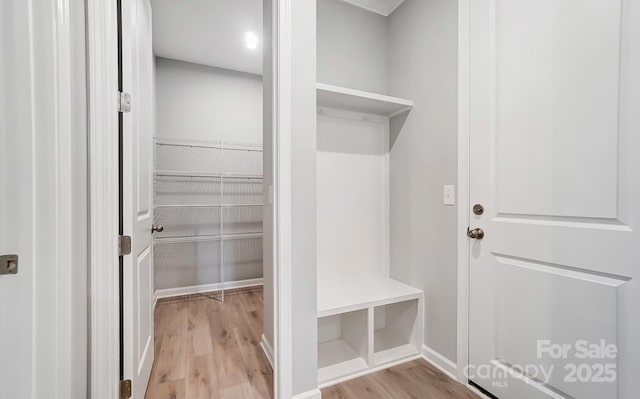 9934 Cask Way, Huntersville, NC 28078 - mudroom featuring wood finished floors and baseboards