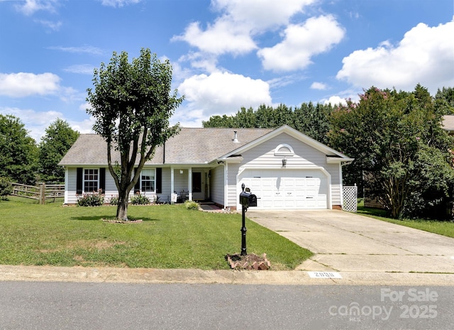 2936 Walsingham Ct, Matthews, NC 28105 - single story home featuring driveway, a garage, and roof with shingles