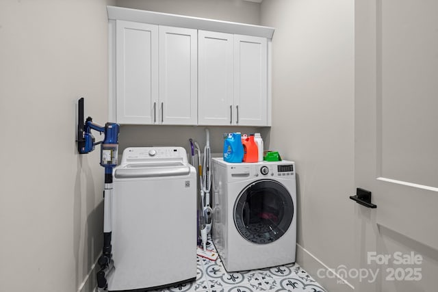 301 Rockbridge Rd Unit 22, Mills River, NC 28759 - laundry room with independent washer and dryer, cabinet space, and tile patterned floors
