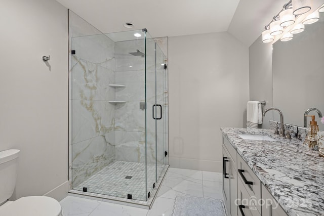 301 Rockbridge Rd Unit 22, Mills River, NC 28759 - full bath featuring toilet, marble look tile flooring, vanity, and baseboards