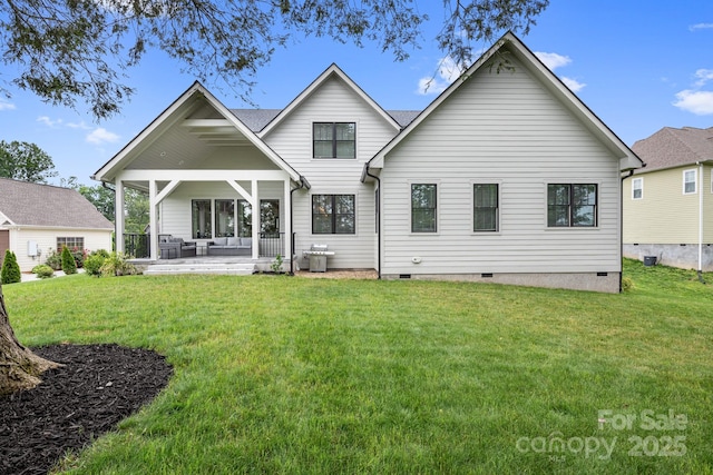 301 Rockbridge Rd Unit 22, Mills River, NC 28759 - back of property featuring crawl space, a yard, and outdoor lounge area