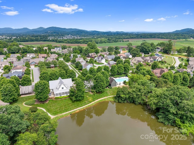 301 Rockbridge Rd Unit 22, Mills River, NC 28759 - aerial perspective of suburban area featuring a water and mountain view