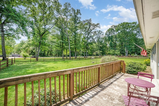 1632 Charles Raper Jonas Hwy, Mount Holly, NC 28120 - view of patio / terrace featuring view of scattered trees