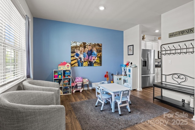 7172 Teague Dr, Gastonia, NC 28056 - playroom with recessed lighting and wood finished floors