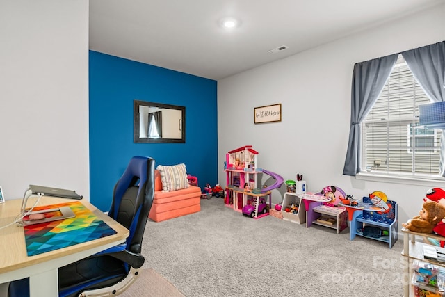 7172 Teague Dr, Gastonia, NC 28056 - game room with carpet floors and a desk