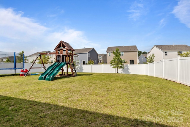 7172 Teague Dr, Gastonia, NC 28056 - view of yard featuring a residential view and a playground