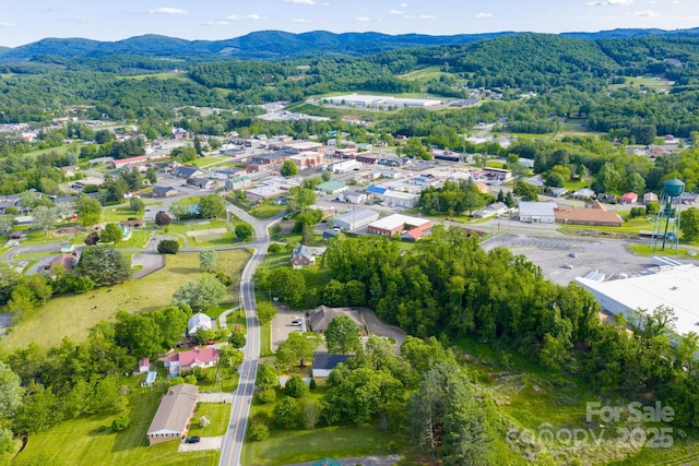 219 Grayson St, Sparta, NC 28675 - aerial view of a mountain backdrop