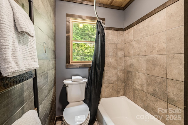 6541 Grassy Branch Rd, Bryson City, NC 28713 - full bathroom featuring toilet and shower / bath combo