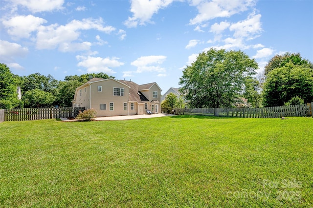 9814 Tompkins Ln, Waxhaw, NC 28173 - fenced backyard with a patio area
