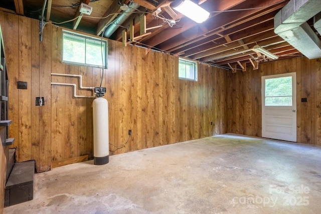 825 Pole Miller Ext, Brevard, NC 28712 - basement with wooden walls