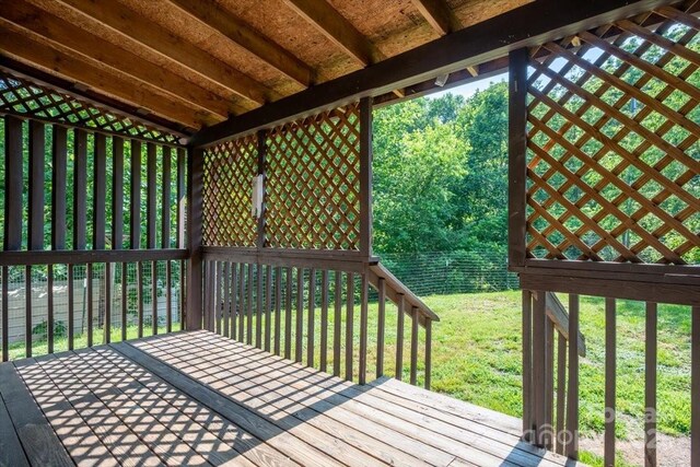 825 Pole Miller Ext, Brevard, NC 28712 - view of wooden terrace