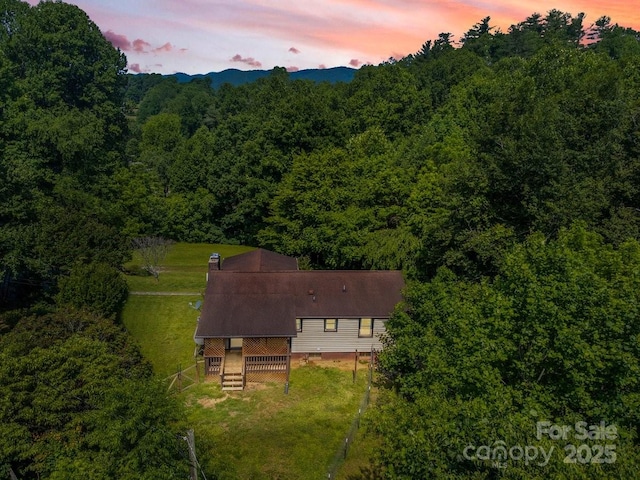 825 Pole Miller Ext, Brevard, NC 28712 - view from above of property with a forest