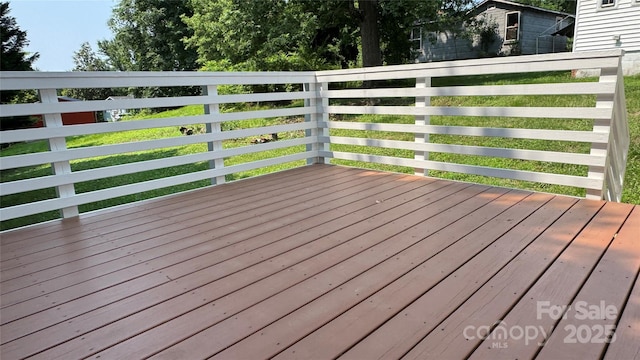 148 Forest Heights Dr, Mcadenville, NC 28101 - view of wooden terrace