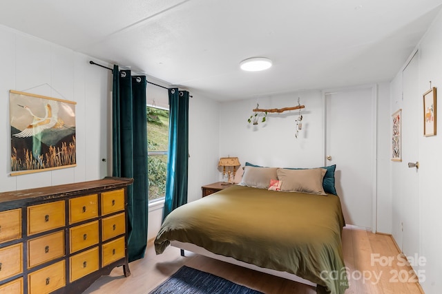 355 Dix Creek Rd, Leicester, NC 28748 - bedroom with light wood-style floors