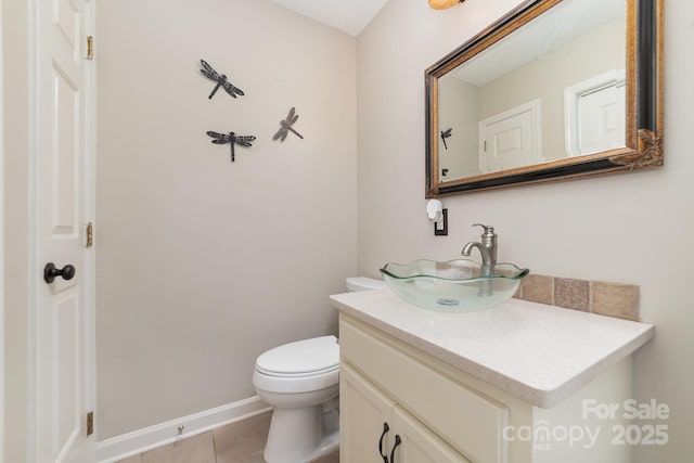 600 Capella Ct, Gastonia, NC 28056 - half bath featuring vanity and tile patterned floors