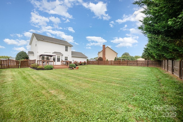 600 Capella Ct, Gastonia, NC 28056 - fenced backyard with a deck