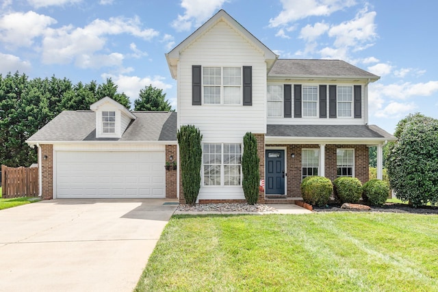 600 Capella Ct, Gastonia, NC 28056 - view of front of property featuring concrete driveway, brick siding, and an attached garage