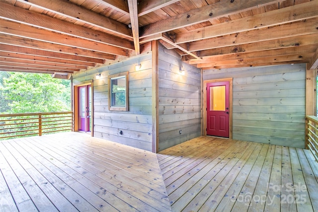 1146 Thomas Branch Rd, Marshall, NC 28753 - view of wooden terrace