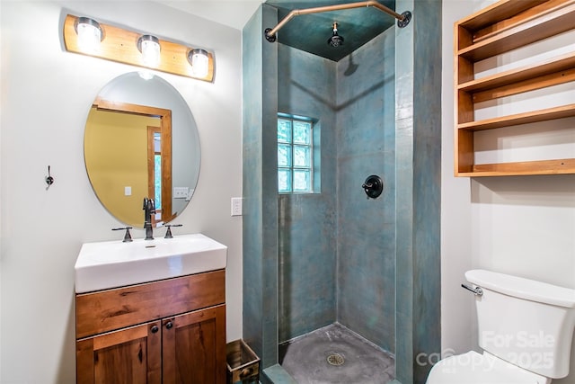 1146 Thomas Branch Rd, Marshall, NC 28753 - full bathroom with vanity, a shower stall, and toilet