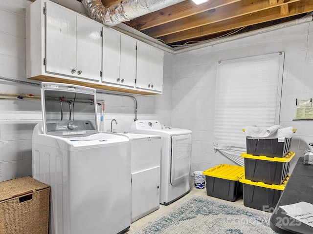 192 Shady Ln, Mill Spring, NC 28756 - washroom with cabinet space and washing machine and dryer