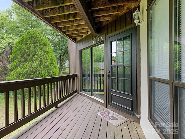 8183 Cedar Glen Dr, Charlotte, NC 28212 - view of wooden deck