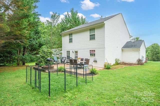 1912 8th St SE, Hickory, NC 28602 - rear view of property featuring a patio and a yard