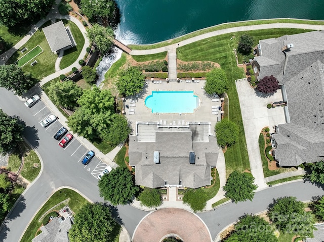 10875 Casetta Dr, Matthews, NC 28105 - view of property location featuring a pool area and a nearby body of water