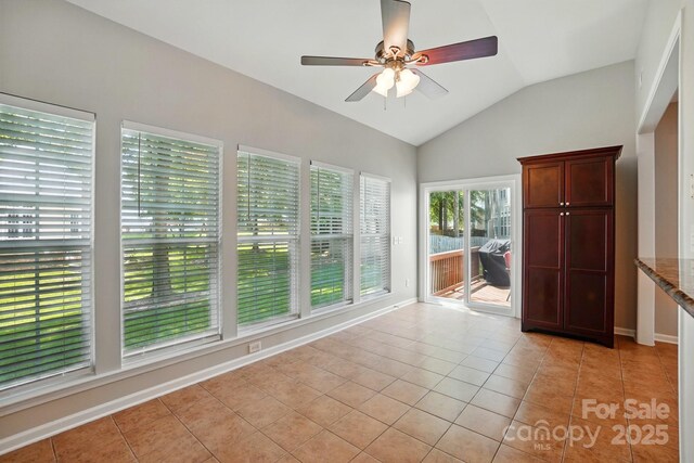 415 Glandon Ct, Fort Mill, SC 29708 - unfurnished sunroom featuring lofted ceiling