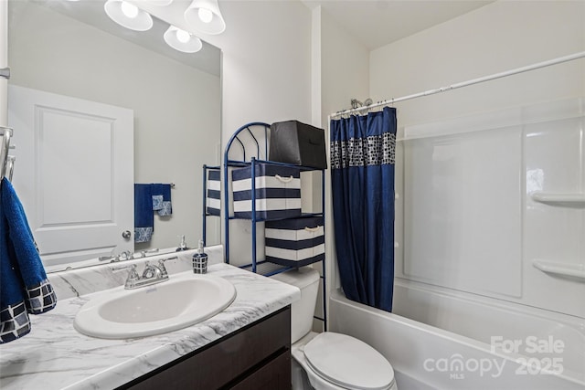 1770 Troon Dr, Salisbury, NC 28144 - bathroom featuring vanity and shower / bathtub combination with curtain