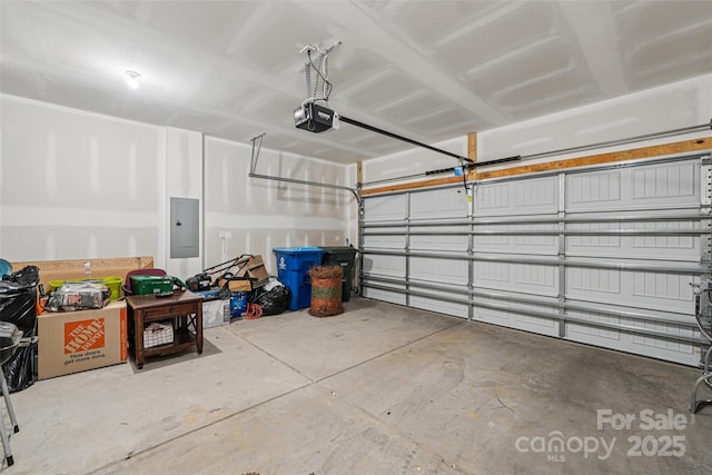1770 Troon Dr, Salisbury, NC 28144 - garage featuring electric panel and a garage door opener