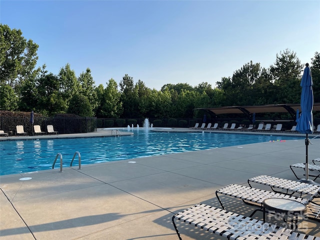 707 Five Leaf Ln, Waxhaw, NC 28173 - community pool with view of scattered trees