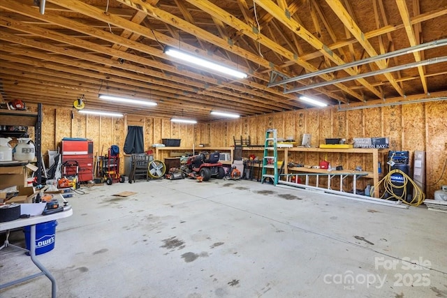 935 Church St, Kings Mountain, NC 28086 - garage featuring a workshop area