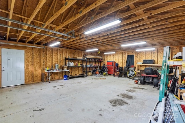 935 Church St, Kings Mountain, NC 28086 - garage with a workshop area