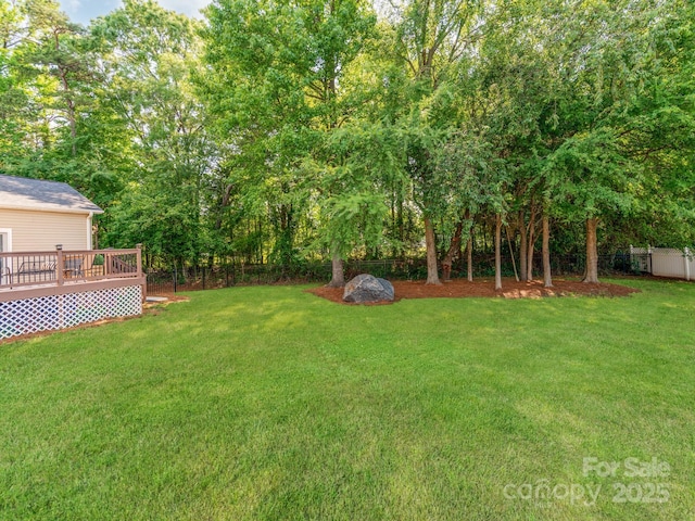537 Montgrove Pl NW, Concord, NC 28027 - view of yard with a deck