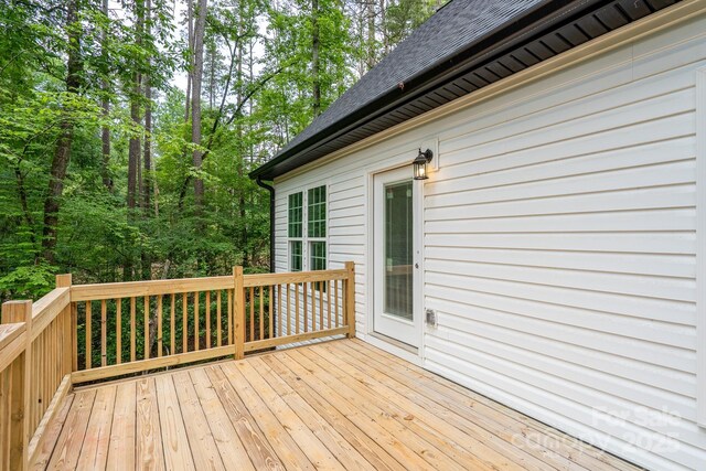 248 Pioneer Dr, Mount Gilead, NC 27306 - view of wooden deck