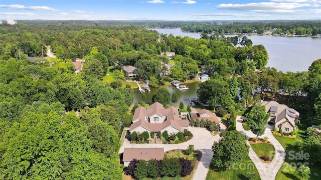 2354 Valelake Rd, York, SC 29745 - drone / aerial view of a nearby body of water and a forest