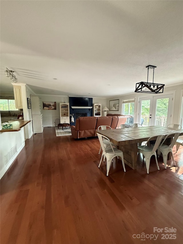 18 Olde Duffers Dr, Nebo, NC 28761 - dining area featuring dark wood-style flooring